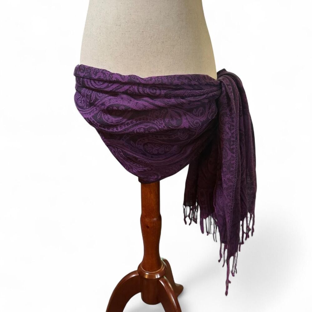 American-vintage Women's Purple Scarf-wraps